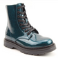 Heavenly Feet Justina OCEAN GLITTER 8 Eyelet lace Boot with Zip