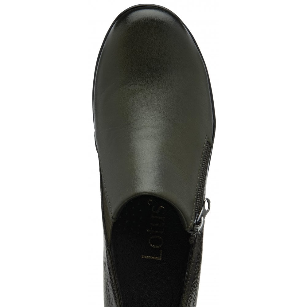 Lotus Altan KHAKI High Fronted Shoe Boot