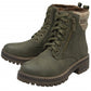Lotus Stefani Khaki Waterproof Lace up Boots with Zip