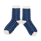 Miss Sparrow Navy Little Hearts Quality Bamboo Socks NAVY SKS256