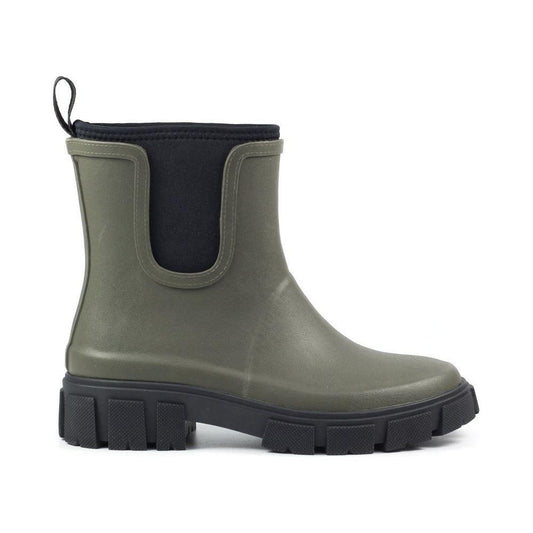 Lunar Lake OLIVE Chunky Sole Trendy Wellington ELZ006-OL