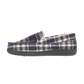 Jo & Joe Livingston NAVY Check Lined Slipper