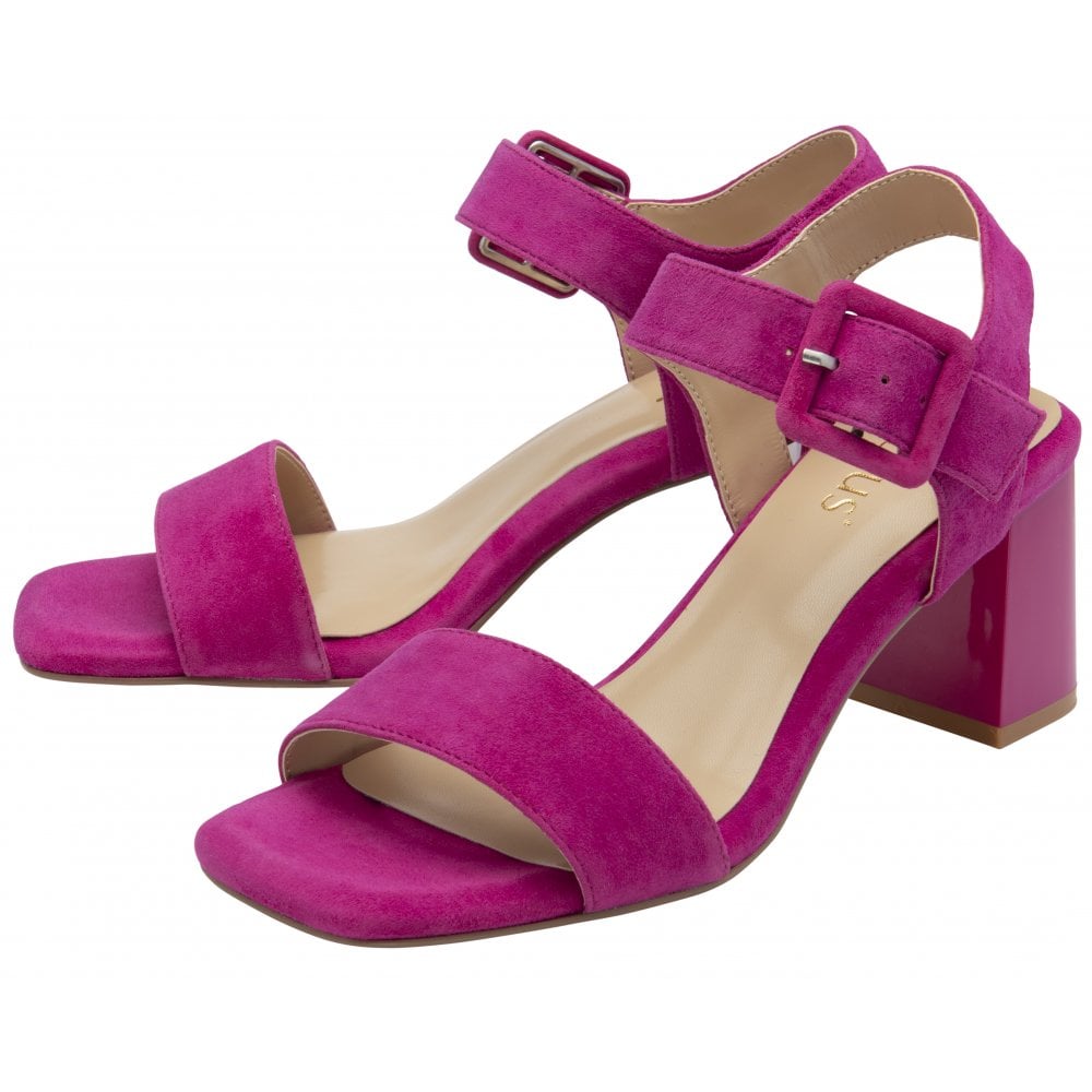 Lotus Occasion Wear Shoe Nora Block Heeled Sandal Suede