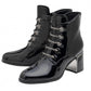 Lotus Paisley BLACK ULB532 Ankle Boots