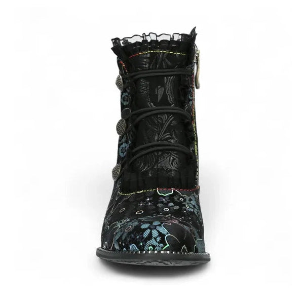 Laura Vita Elcodieo 224 BLEU Stunning Mid Heel Ankle Boot