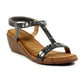 Lunar Macie PEWTER Wedge Heel Sandal JLH492PW