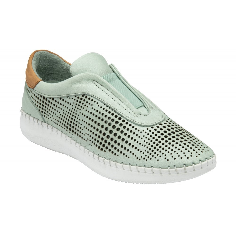 Lotus Lorena MINT Leather Slip On Trainer Style Shoe  ULS540