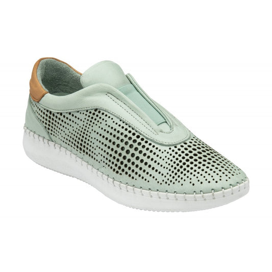 Lotus Lorena MINT Leather Slip On Trainer Style Shoe  ULS540