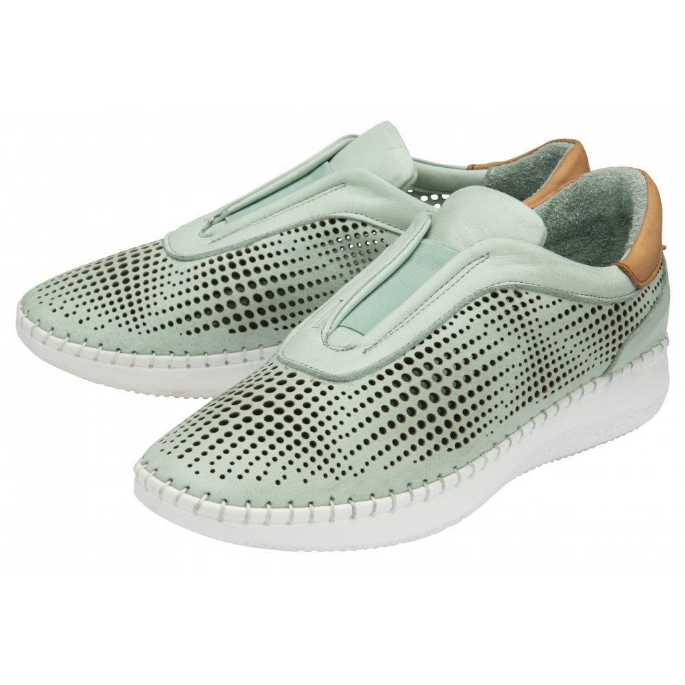 Lotus Lorena MINT Leather Slip On Trainer Style Shoe  ULS540
