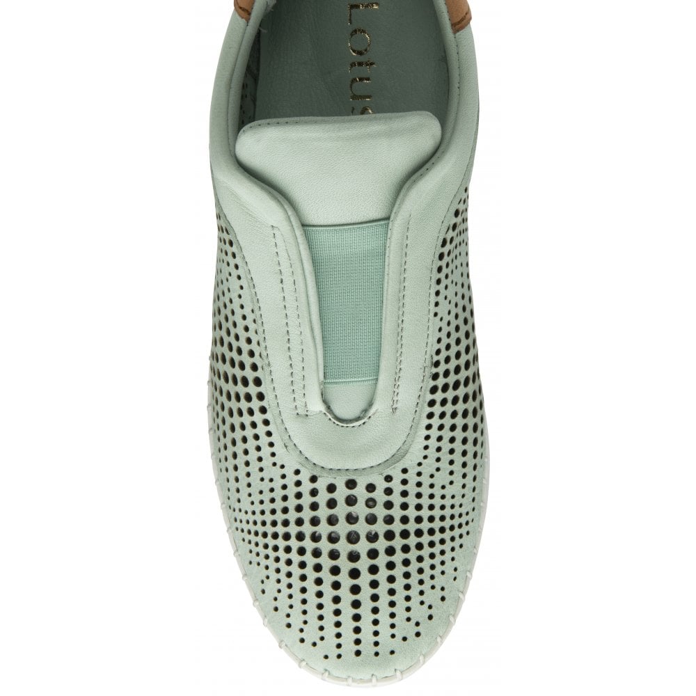 Lotus Lorena MINT Leather Slip On Trainer Style Shoe  ULS540