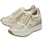 Lotus Tenno NATURAL Wedge Heel Trainer Style Shoe With Zip ULS576