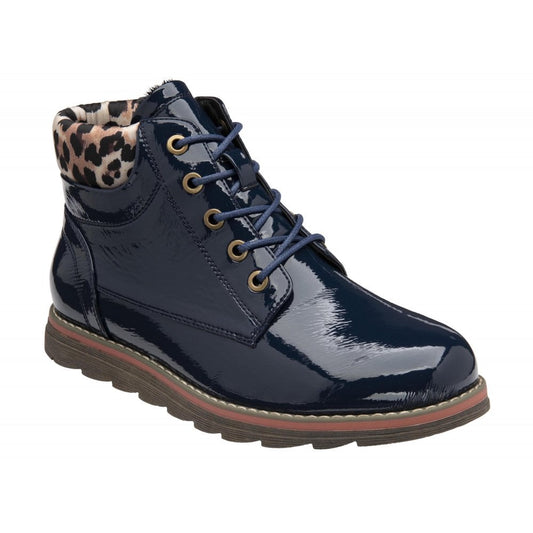 Lotus Ankle Boots Naomi NAVY