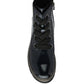 Lotus Jojo NAVY Patent Lace Up Ankle Boot With Zip ULB350