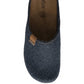 Lotus Sidney NAVY Mule Slipper with Leather Insole