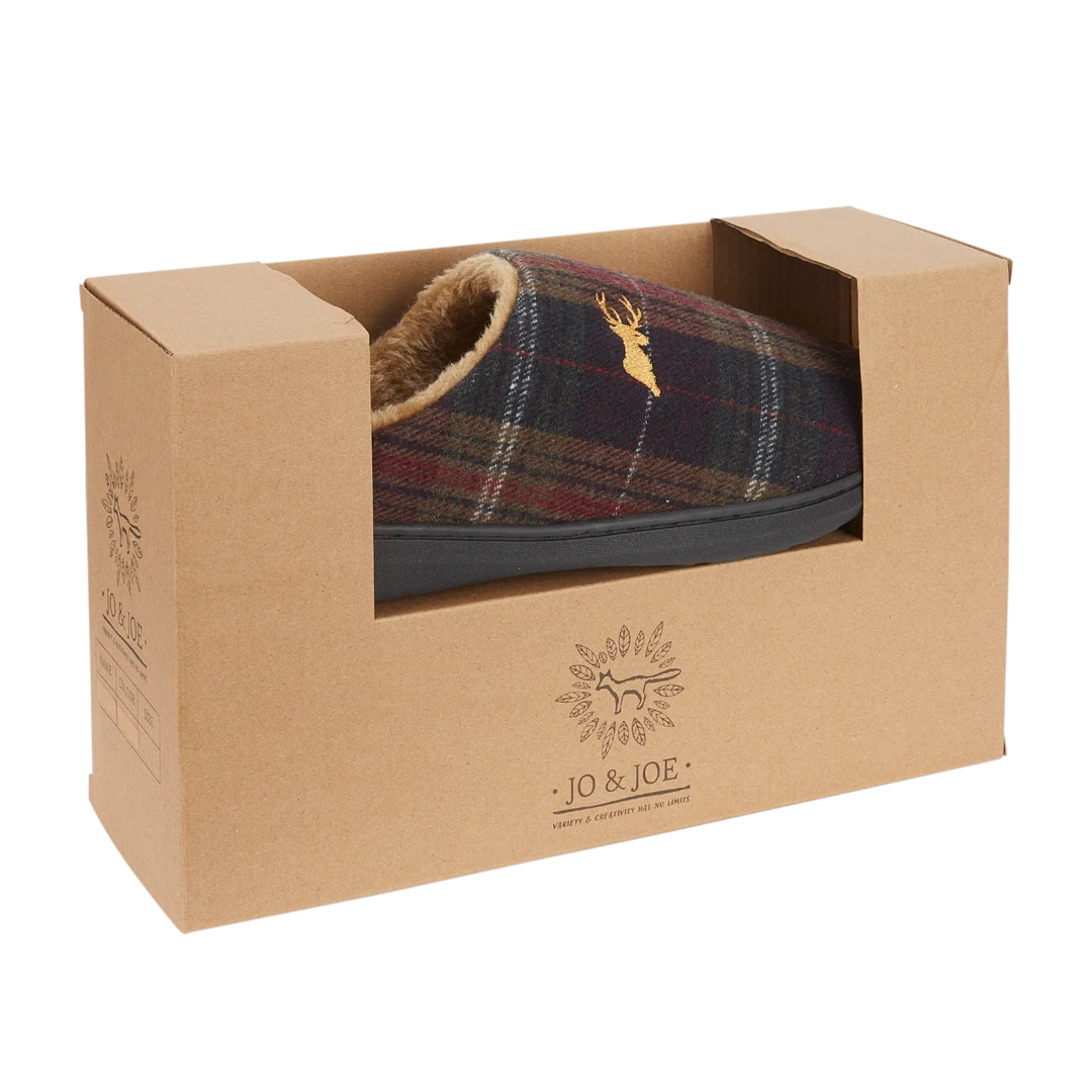 Nidderdale BROWN Lined Mule Slipper in Gift Box
