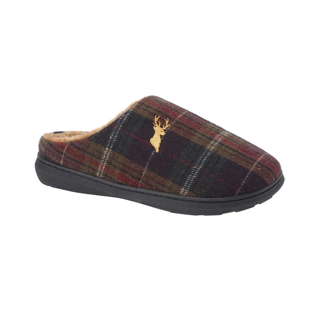 Nidderdale BROWN Lined Mule Slipper in Gift Box