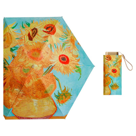 Artist Print Pocket Umbrella SUNFLOWER .
