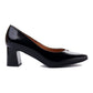 Bioeco 6508 BLACK  Patent Leather Court Shoes 6508-1974