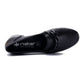 Rieker BLACK Leather Low Heeled Loafer / Moccasin Shoe 41660-00