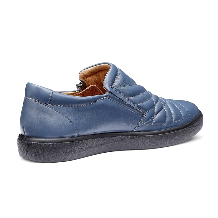 Hotter Poppy Wide Fit AQUATIC BLUE Zip Trainer Style Shoe
