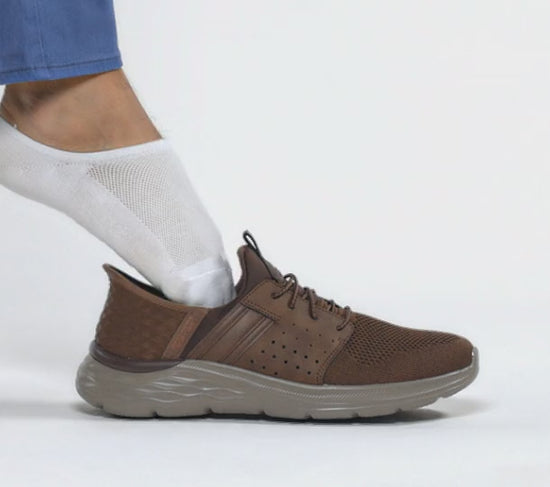 Skechers Men's Slip-in Casual Shoe 210803 ACDB BROWN Relaxed Fit®: Garner - Newick.