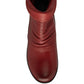 Lotus Wedge Ankle Boot in soft leather Cordelia RED
