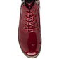Lotus Naomi RED Patent LEOPARD Trim Ankle Boot