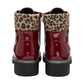 Lotus Charlston RED Patent Lace Boot With Zip ULB383
