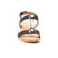 Lunar Renoir BLACK T Bar Strap Sandal JLH276BK