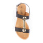 Lunar Renoir BLACK T Bar Strap Sandal JLH276BK