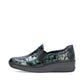 Rieker 48752 BLUE AND GREEN  Croc Wedge Slip On Shoes 48752-92