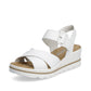 Rieker 67463 WHITE Wedge Sandal 67463-80