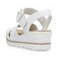 Rieker 67463 WHITE Wedge Sandal 67463-80