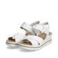 Rieker 67463 WHITE Wedge Sandal 67463-80