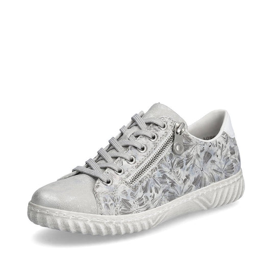 Rieker Trainer N0900-90 SILVER Print Sneakers