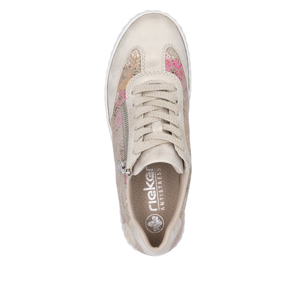 Rieker N0902 MULTI Trainer with Laces and Zip N0902-90