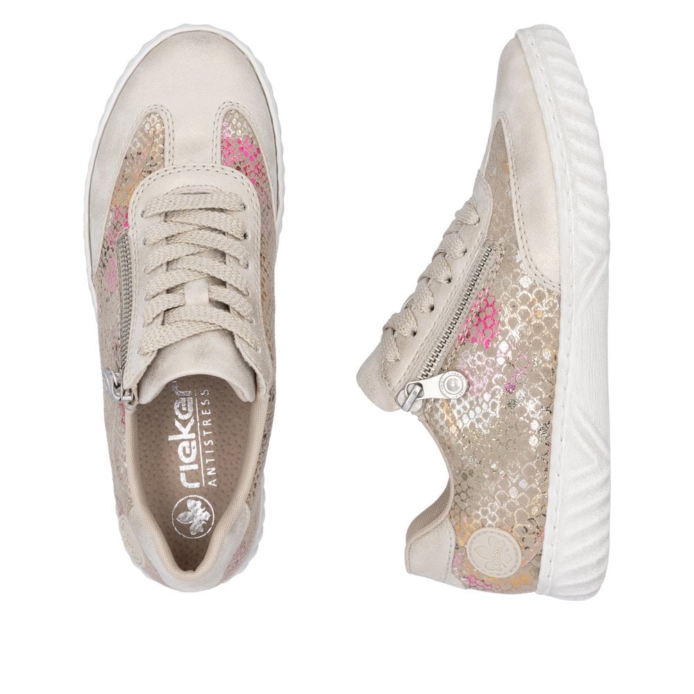 Rieker N0902 MULTI Trainer with Laces and Zip N0902-90