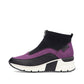 Rieker Ladies N6352 PURPLE Trainer style front zip Ankle Boot N6352-60