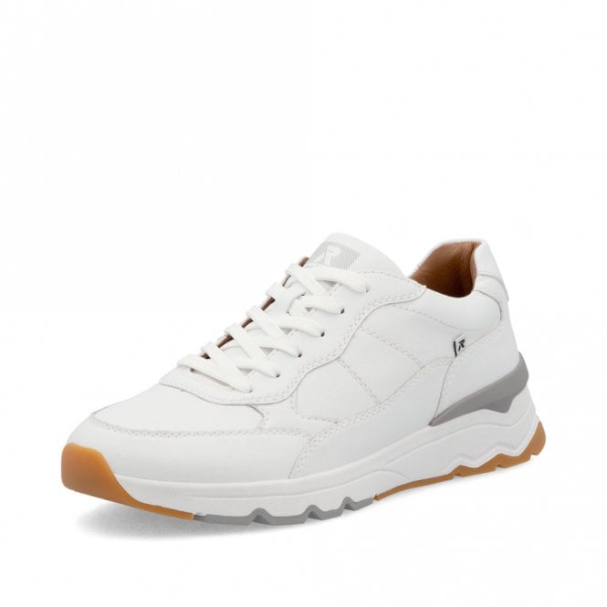Rieker U0904 WHITE Quality Leather Trainer U0904-80
