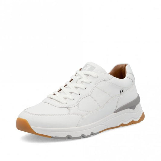 Rieker U0904 WHITE Quality Leather Trainer U0904-80
