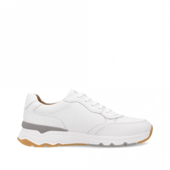 Rieker U0904 WHITE Quality Leather Trainer U0904-80