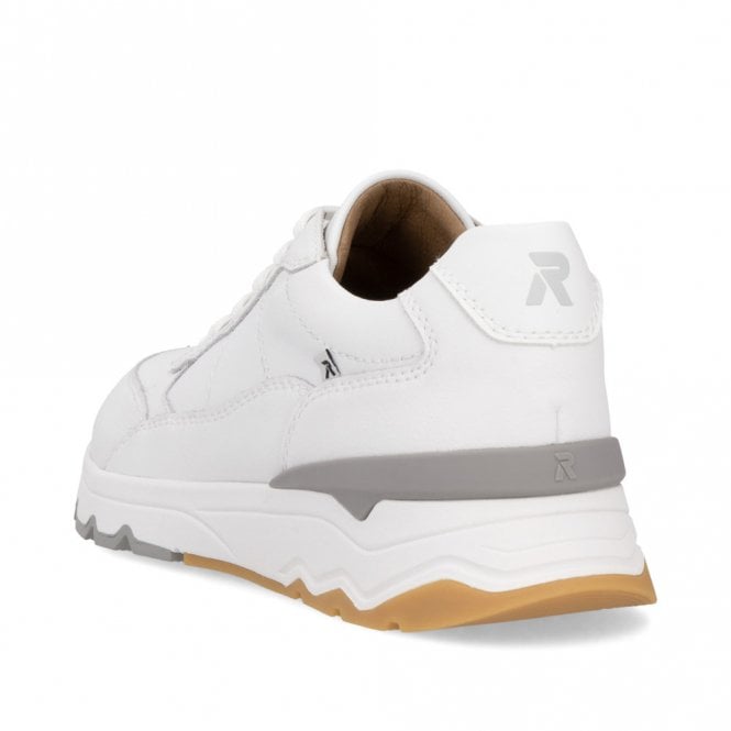 Rieker U0904 WHITE Quality Leather Trainer U0904-80