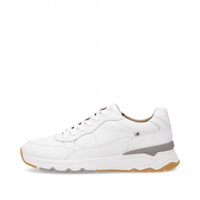 Rieker U0904 WHITE Quality Leather Trainer U0904-80