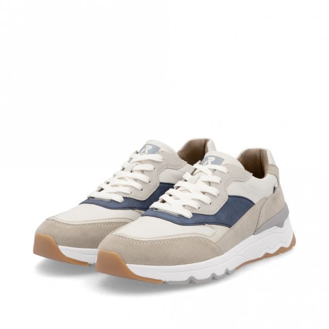Rieker U0906 WHITE Quality Leather Trainer Style Shoe U0906-81