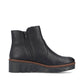 Rieker X9165 BLACK Zip Wedge ankle Boot X9165-00