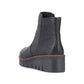 Rieker X9165 BLACK Zip Wedge ankle Boot X9165-00
