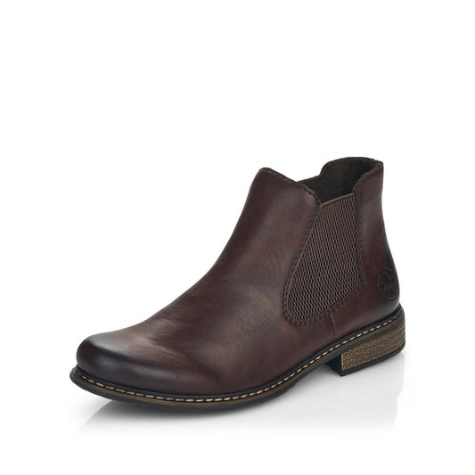 Rieker Ladies Ankle boot with zip Z4994-26 BROWN