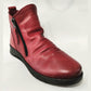 Modella Hawes RED Soft Leather Twin Zip Boot