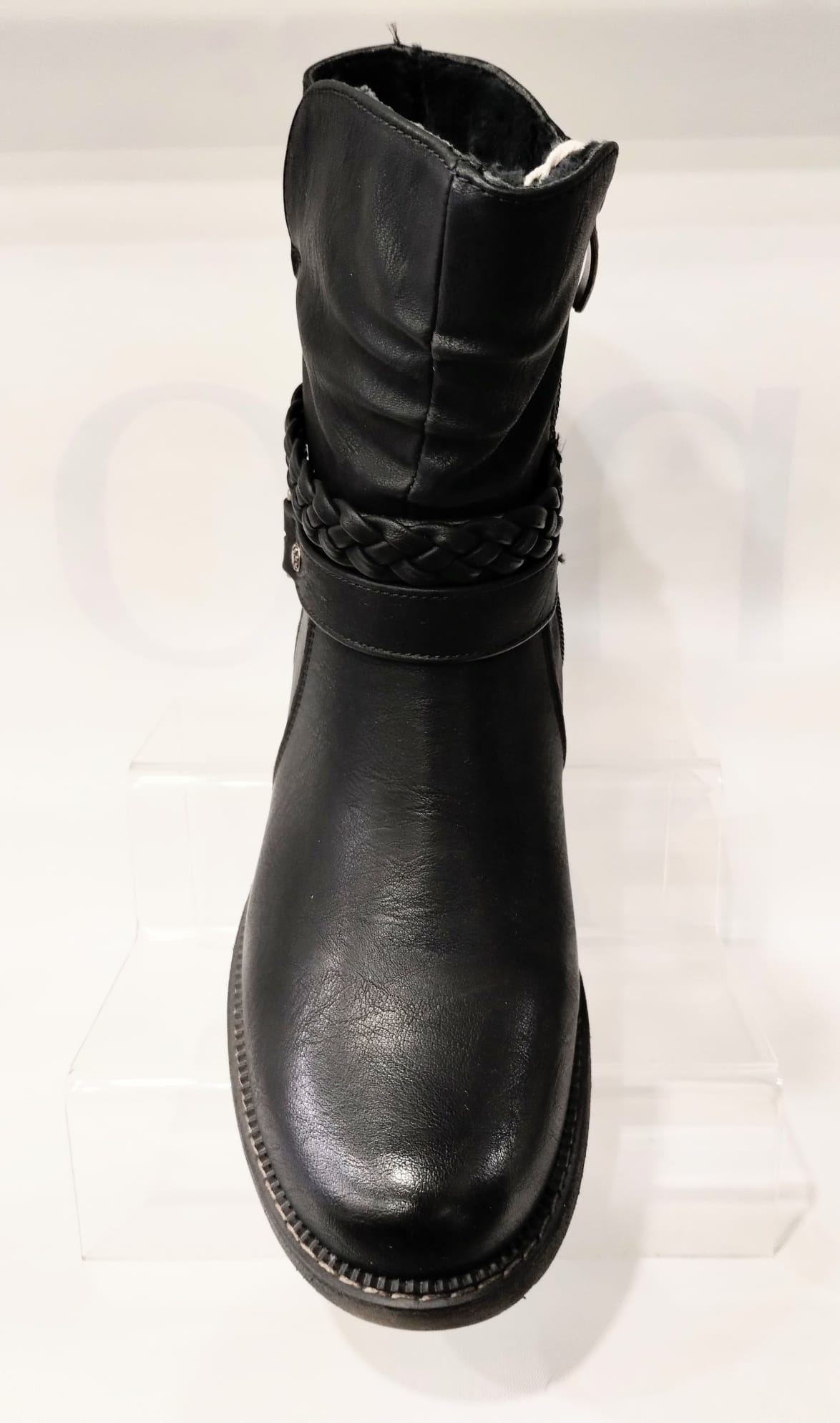 14811-Rl BLACK Zip Ankle Boot 14811-RL-001