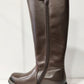 Fly London Soif Dark Brown Long Leg Leather Boot With Elastic Gusset and Zip